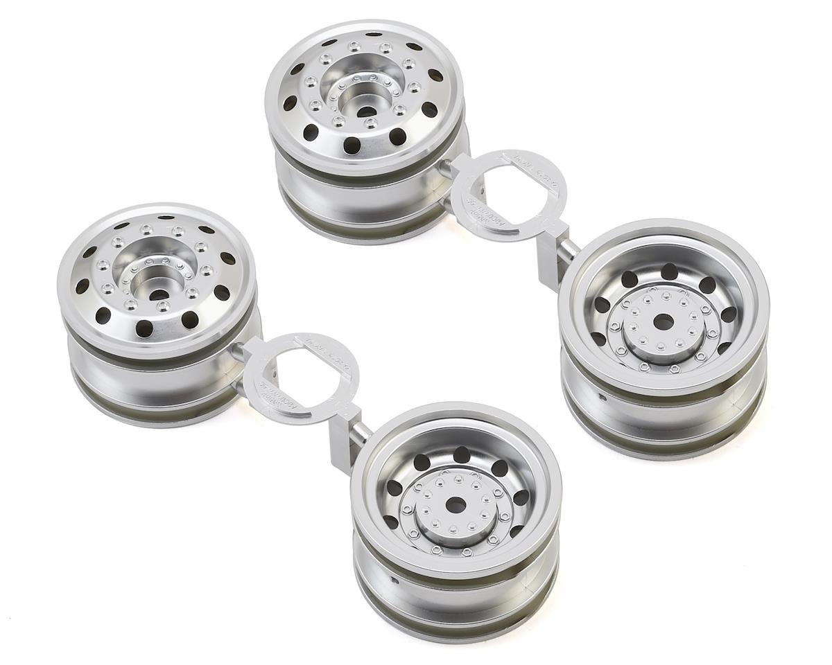 TAMIYA 51588 TT-01 Type-E Racing Truck Wheels Matte Chrome w/12mm Hex