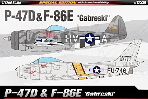 ACADEMY 12530 1/72 P-47D & F-86E "Gabreski"