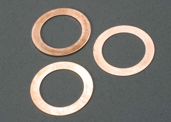 TRAXXAS 5229 Gaskets, cooling head: 0.15, 0.25, 0.35mm (1 each) (TRX 2.5, 2.5R)