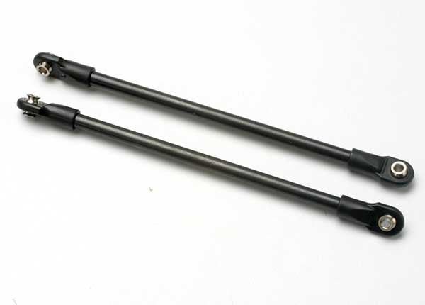 TRAXXAS 5319 Push rod (steel) (assembled with rod ends) (2) (black) (use with #5359 progressive 3 rockers)
