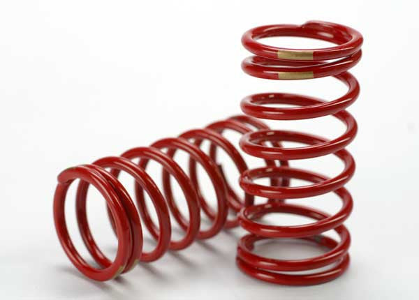 TRAXXAS 5439 Spring, shock (red) (GTR) (3.8 rate gold) (1 pair)