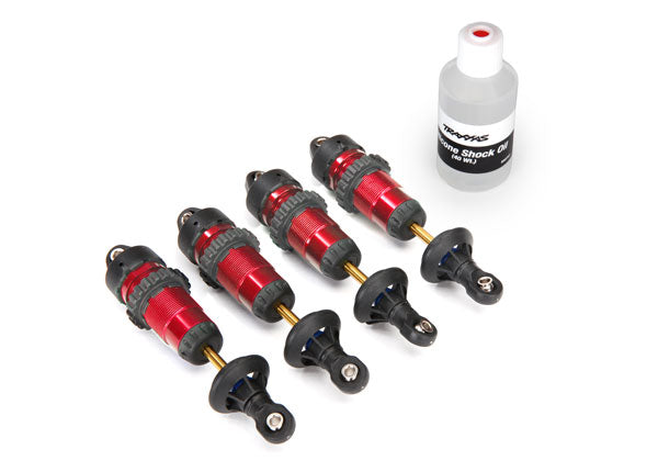 TRAXXAS 5460R Shocks GTR Alum Red-Anodized (4)