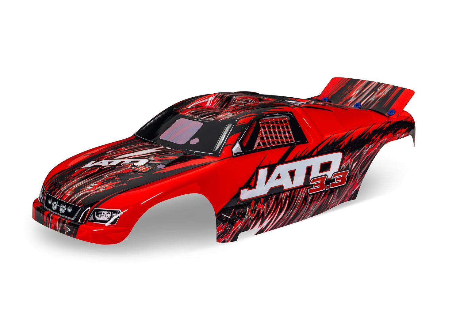 TRAXXAS 5511A Body, Jato®, red (painted, decals applied)