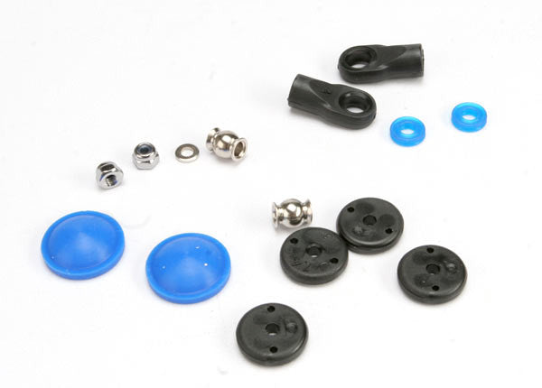 TRAXXAS 5562 Rebuild kit, GTR composite shocks (x-rings, bladders, all pistons, piston nuts, shock rod ends) renews 2 shocks