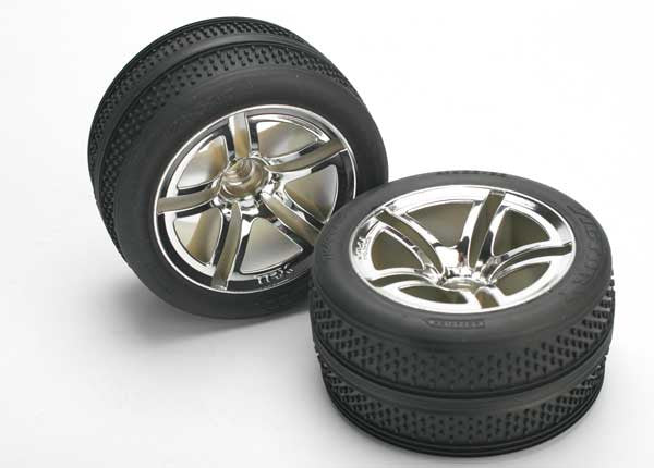 TRAXXAS 5575 Tires & Wheels Twin Spoke Wheels Victory Tires