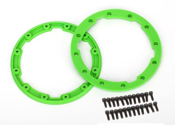 TRAXXAS 5664 Sidewall Protector Beadlock Style Green (2)