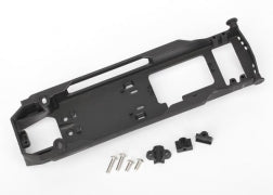 TRAXXAS 5724R Radio tray/ radio tray retainer (2)/ stuffing tube clamp/ 4x16mm BCS (stainless) (2)/ 4x10mm BCS (stainless) (2)