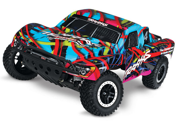 TRAXXAS 58076-4 Slash VXL: 1/10 Scale 2WD Short Course Racing Truck. RTR with TQi 2.4GHz Radio System, Velineon VXL-3s brushless ESC (fwd/rev), and TSM