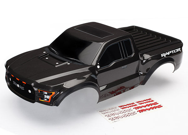 TRAXXAS 5826A Body Ford Raptor black heavy duty w/ decals