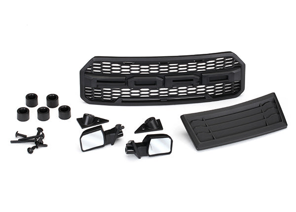 TRAXXAS 5828 Body accessories kit, 2017 Ford Raptor includes grill, hood insert, side mirrors, & mounting hardware