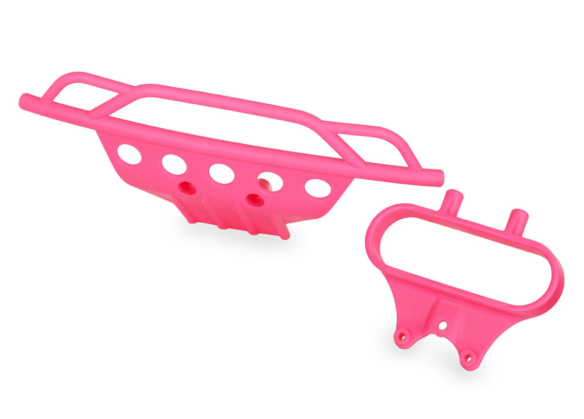 TRAXXAS 5835P Bumper, front/ bumper mount front pink