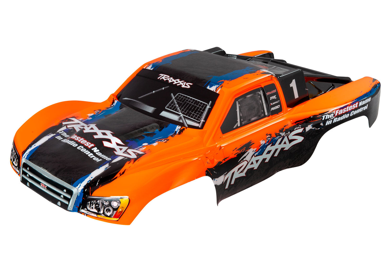 TRAXXAS 5850 Body, Slash 4X4, orange (painted, decals applied)