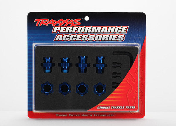 TRAXXAS 5853X Wheel Hubs splined 17mm Blue