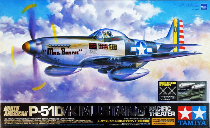 TAMIYA 60323 1/32 North American P-51D/K Mustang