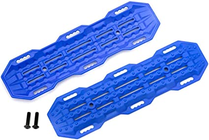 TRAXXAS 8121X Traction boards, blue/ mounting hardware