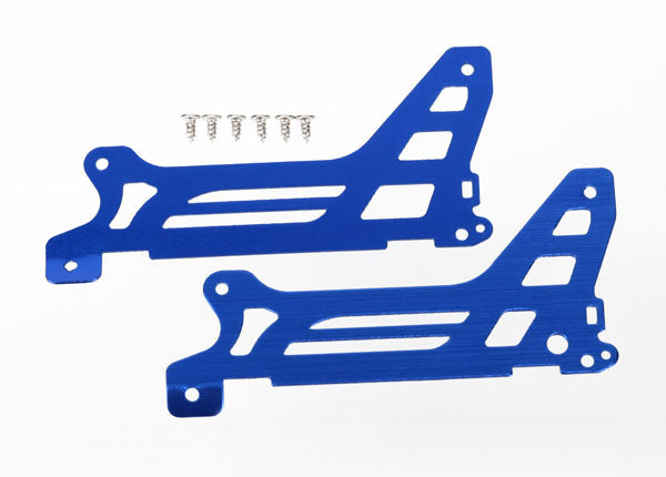 TRAXXAS 6328 Main frame, side plate, outer (2) (blue-anodized) (aluminum)/ screws (6)