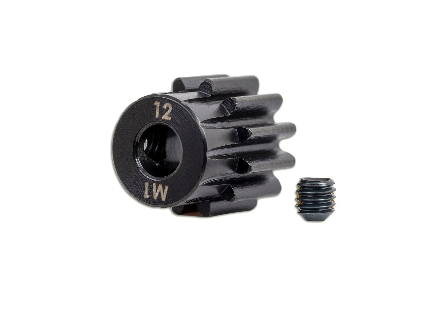 TRAXXAS 6482X Gear, 12-T pinion (1.0 metric pitch) (fits 5mm shaft)/ set screw