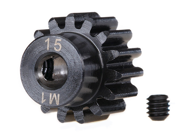 TRAXXAS 6487R Gear 15T Pinion Machined, MOD1 Fits 5mm Shaft
