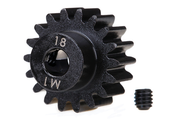TRAXXAS 6491R Pinion Gear 18T 1 Mod1 Machined Fits 5mm Shaft