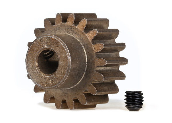 TRAXXAS 6491X Pinion Gear mod1 18T fits 5mm shaft w/ set screw compatible with steel spur gears