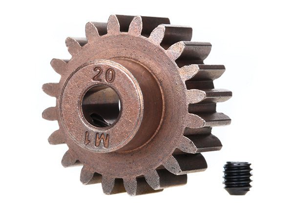 TRAXXAS 6494X Pinion Gear 20T  Mod1 fits 5mm shaft w/ set screw compatible with steel spur gears