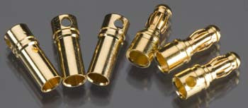 ASSOCIATED 660 Reedy Connectors 3.5mm 3 Male 3 Female *DISC*