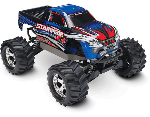 TRAXXAS 67054-1 Stampede 4X4: 1/10-scale 4WD Monster Truck. RTR with TQ 2.4GHz radio system and XL-5 ESC (fwd/rev). Includes: 7-Cell NiMH 3000mAh