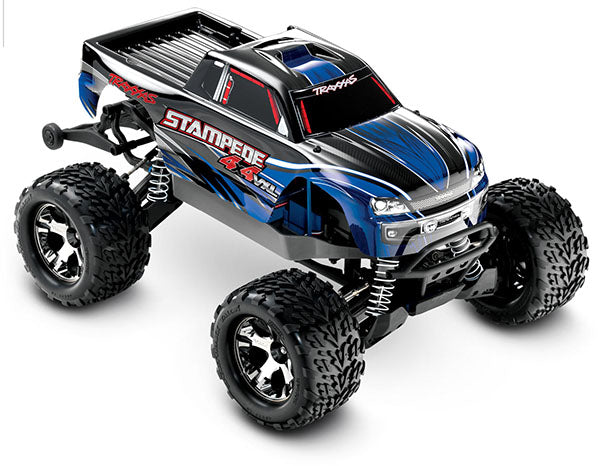 TRAXXAS 67086-4 Stampede® 4X4 VXL: 1/10 Scale Monster Truck. RTR with TQi™ Traxxas Link™ Enabled 2.4GHz Radio System, Velineon VXL-3s brushless ESC (fwd/rev), and TSM