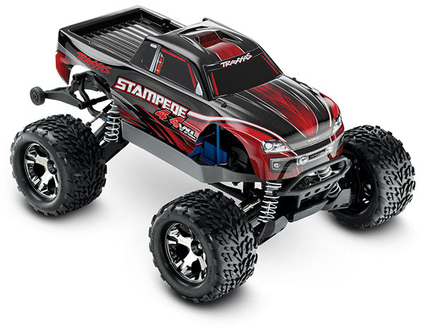 TRAXXAS 67086-4 Stampede® 4X4 VXL: 1/10 Scale Monster Truck. RTR with TQi™ Traxxas Link™ Enabled 2.4GHz Radio System, Velineon VXL-3s brushless ESC (fwd/rev), and TSM