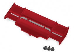 TRAXXAS 6721R Wing, Rustler 4X4 (red)/ 3x8 FCS (3)