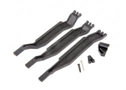 TRAXXAS 6726X Battery hold-down (3)/ battery clip/ hold-down post/ screw pin/ pivot post screw