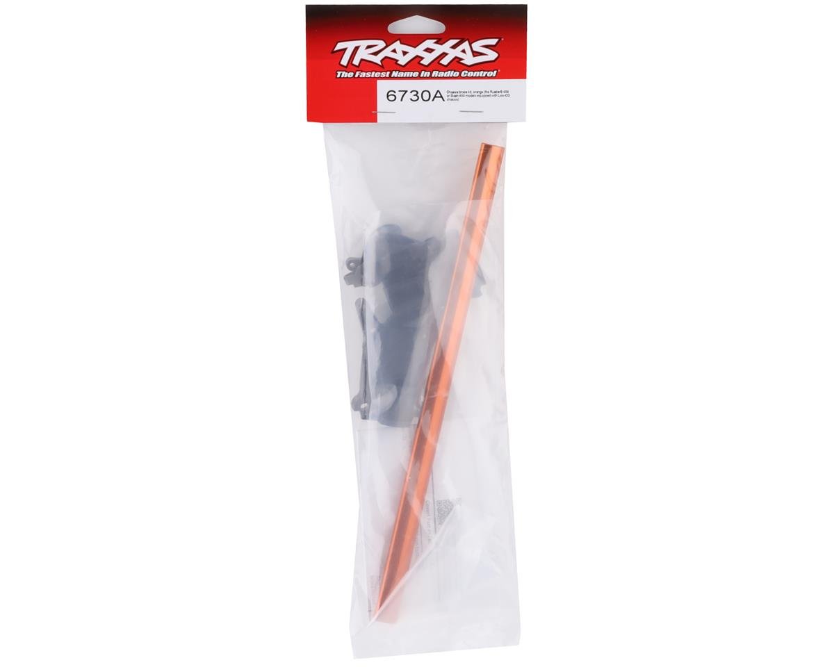 TRAXXAS 6730A Orange Chassis Brace Kit Rustler Slash 4x4 w/ LCG chassis