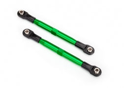 TRAXXAS 6742G Toe links (TUBES green-anodized, 7075-T6 aluminum, stronger than titanium) (87mm) (2)/ rod ends, rear (4)/ rod ends, front (4)/ aluminum wrench (1)