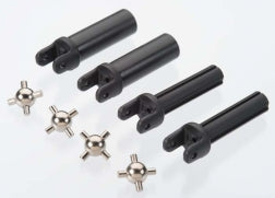 TRAXXAS 6759 Half shafts, heavy duty external splined (2)/ internal splined (2)/ metal u-joints (4)