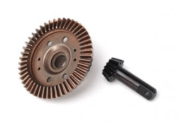 TRAXXAS 6778 Ring gear, differential/ pinion gear, differential (12/47 ratio) (front)