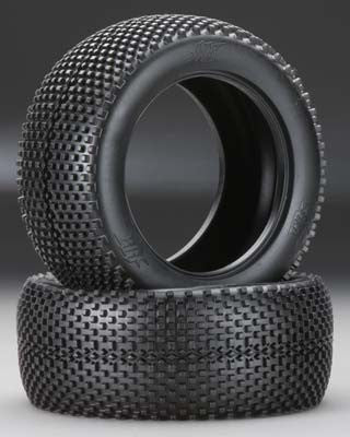 HB RACING 67909 Block 1/8 Truggy Tire (2) Red