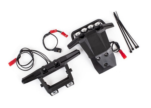 TRAXXAS 6793  LED light set, complete (includes front and rear bumpers with LED light bar, rear LED harness, & BEC Y-harness) (fits 4WD Rustler®)