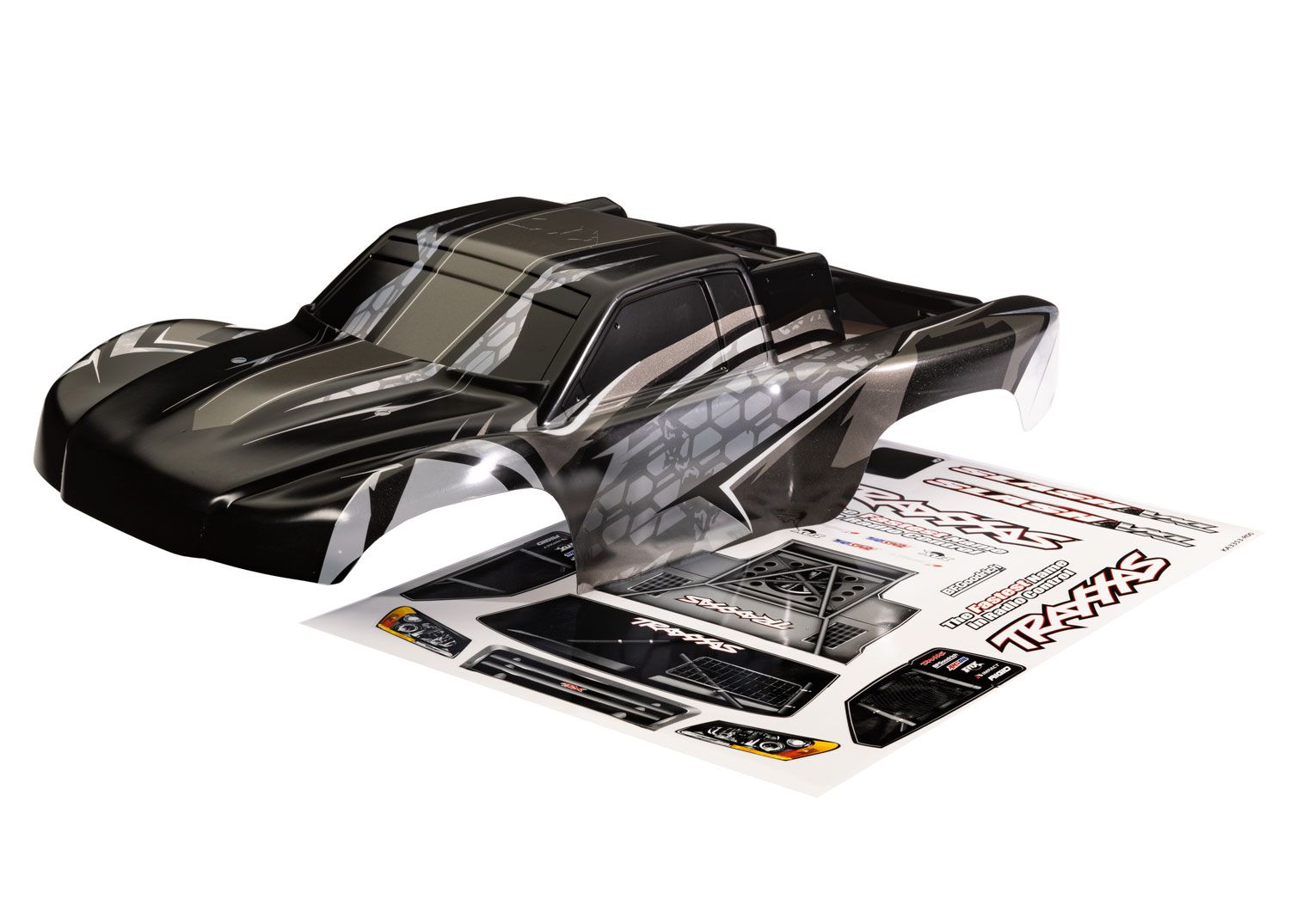 TRAXXAS 6812L Body, Slash® VXL, ProGraphix® (graphics are printed, requires paint & final color application)/ decal sheet