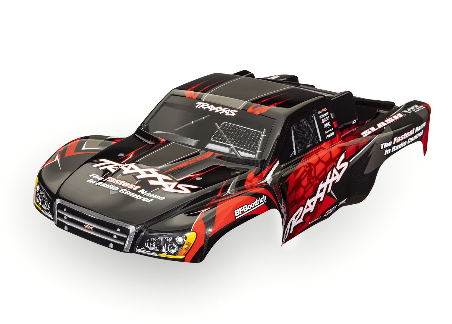 TRAXXAS 6812R Body, Slash® VXL 2WD (also fits Slash® 4X4), red (painted, decals applied)