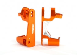 TRAXXAS 6832A Caster blocks c-hubs 6061-T6 aluminum orange-anodized left & right