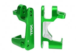 TRAXXAS 6832G Caster blocks c-hubs 6061-T6 aluminum, left &amp; right GREEN-anodized : SLASH 4X4, STAMPEDE 4x4