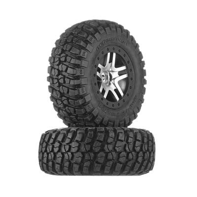 TRAXXAS 6873X Tires/Wheels Assembled Black Beadlock