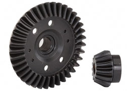 TRAXXAS 6879R Ring gear, differential pinion gear, differential machined, spiral cut Rear