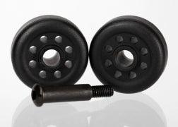 TRAXXAS 6977 Wheels (2)/ axle (1) for wheelie bar, 6978