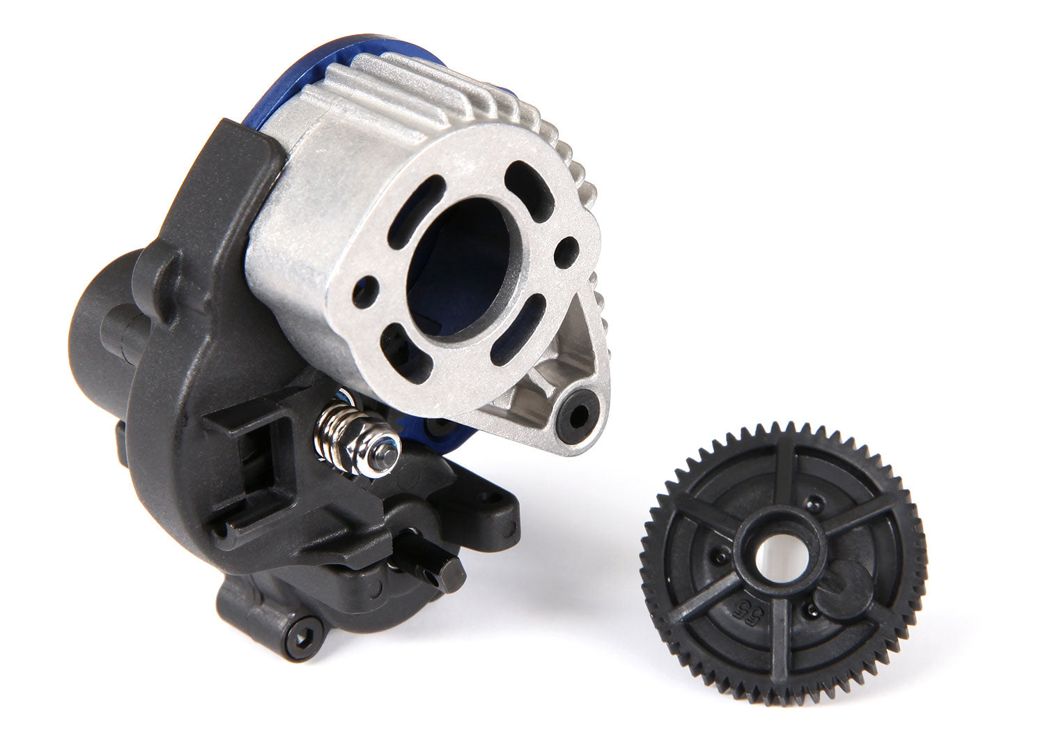TRAXXAS 7095 Transmission, complete (fits 1/16-scale brushed models)