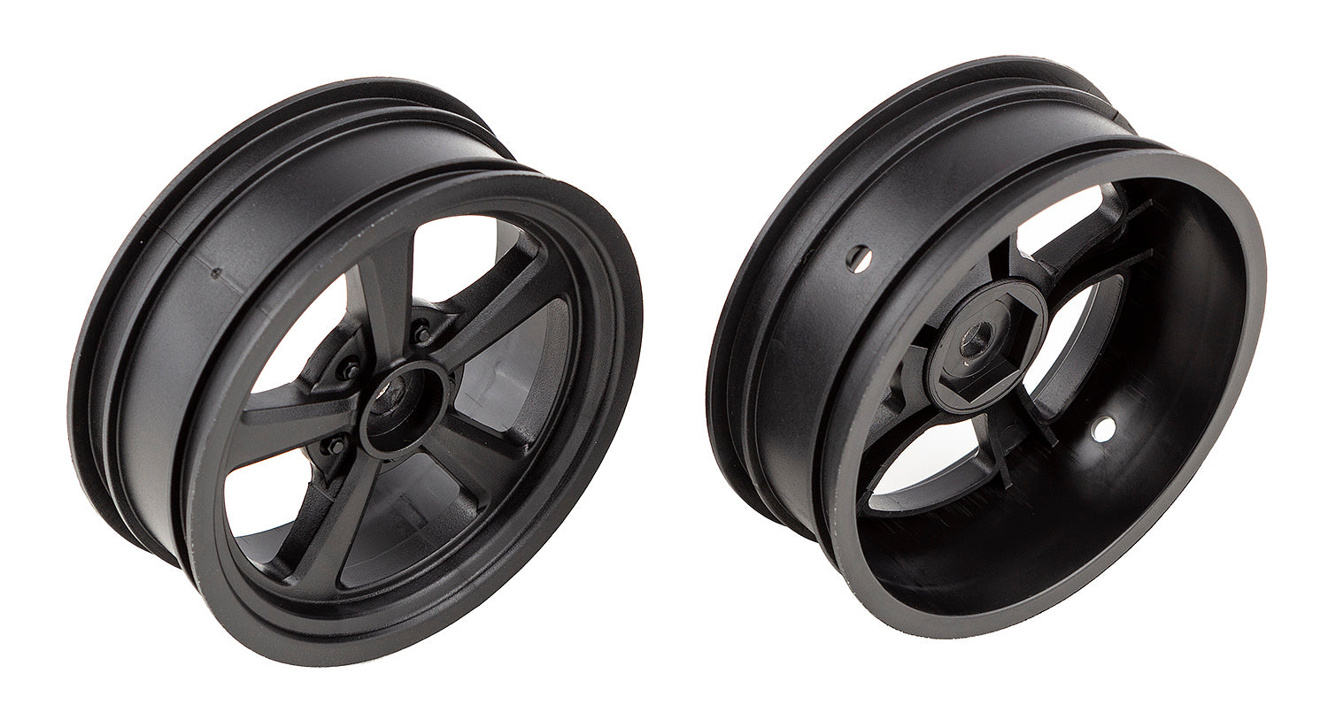 ASSOCIATED 71079 DR10 2.2 Drag Racing Front Wheels Black 12mm Hex