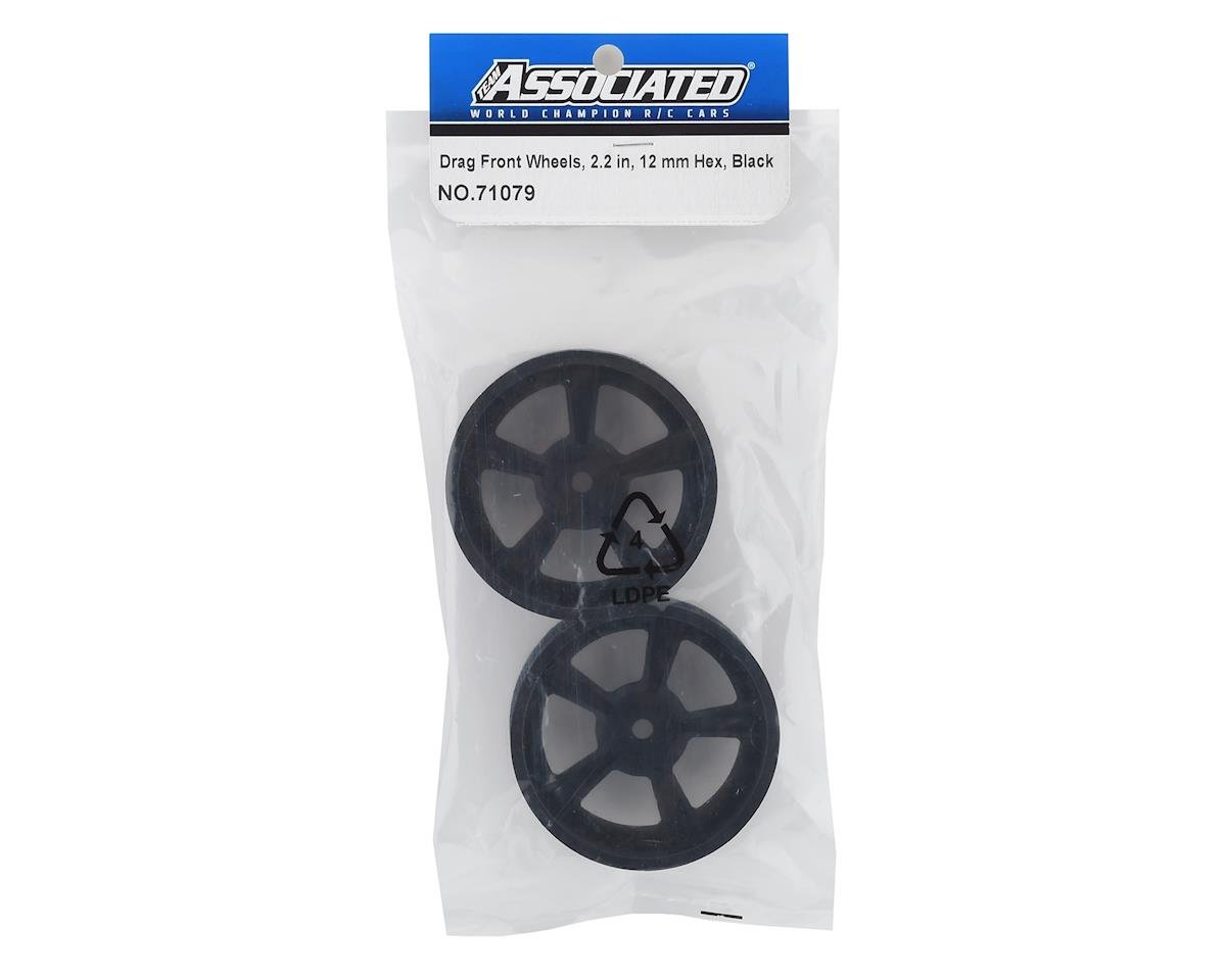 ASSOCIATED 71079 DR10 2.2 Drag Racing Front Wheels Black 12mm Hex