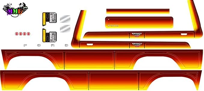 TRAXXAS 8078 Decal sheet, Bronco, sunset TRX-4 Ford Bronco