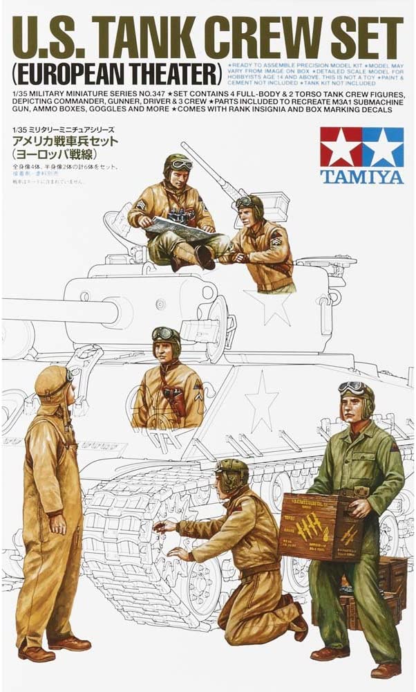 TAMIYA 35347 1/35 US Tank Crew Set European Theater