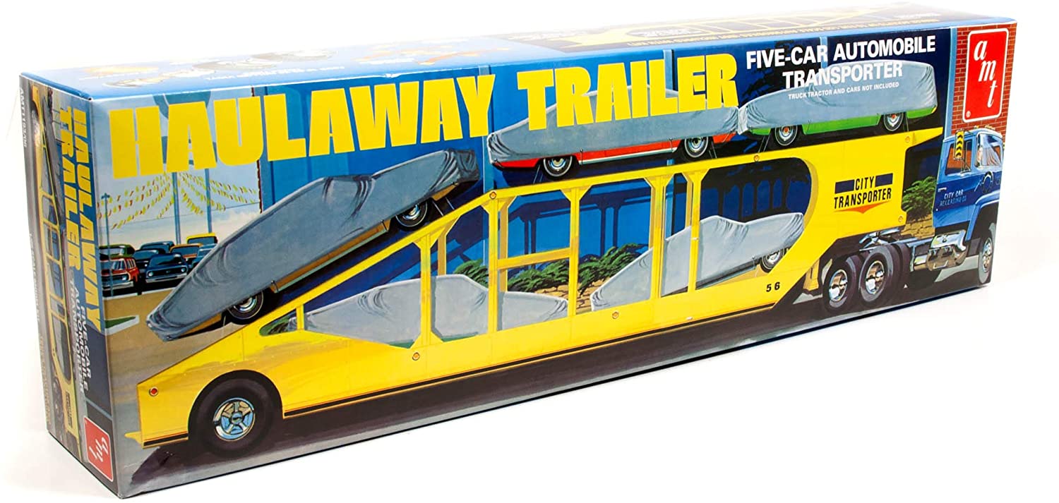 AMT 1193 1/25 5-Car Haulaway Trailer